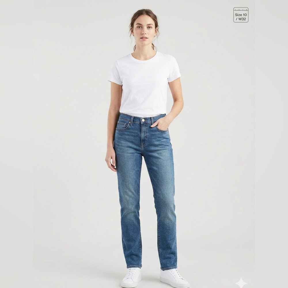 Classic Women's Straight Leg Denim Jeans